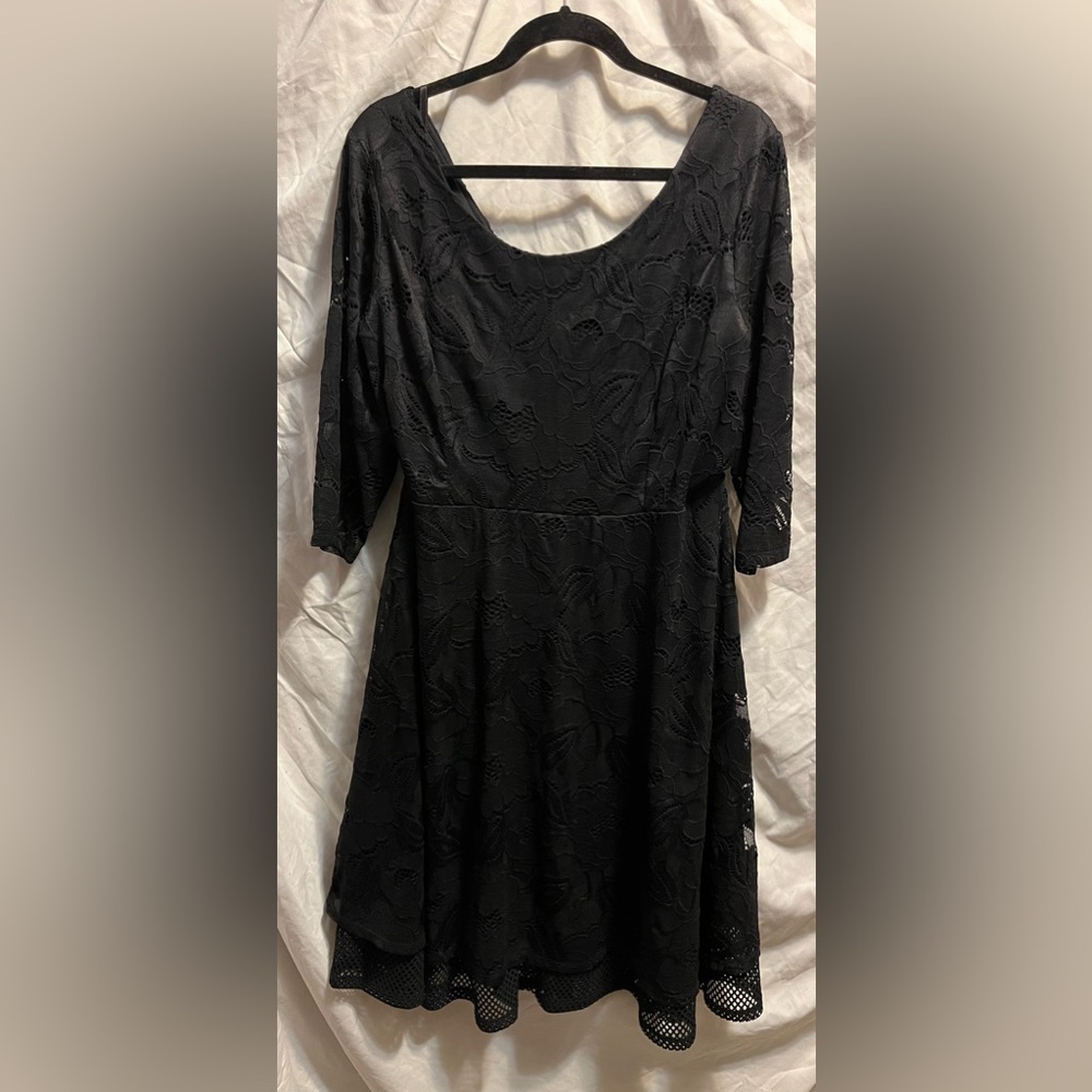 Lane Bryant Black Lace Dress size 18